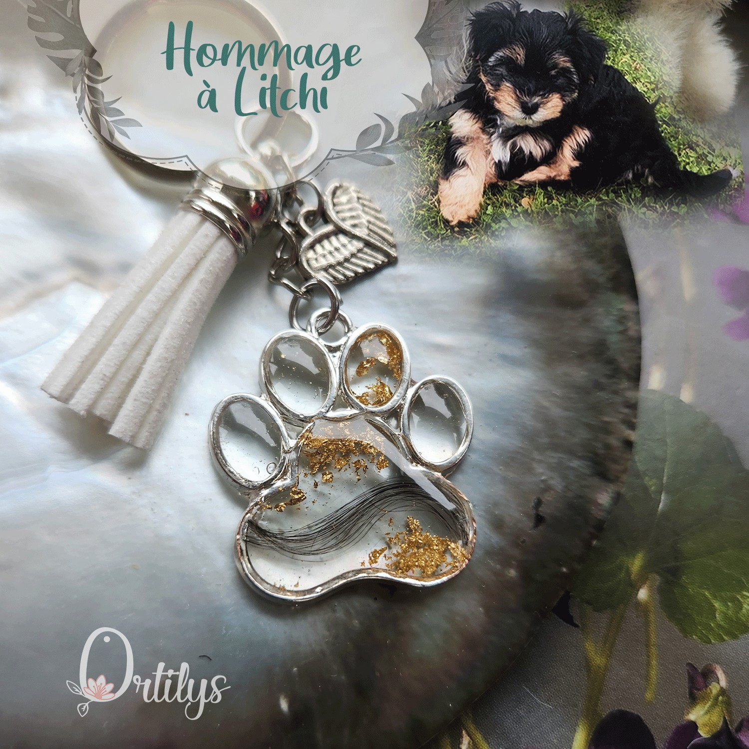 Bijou de sac AMULETTE personnalisable poils de votre animal – Image 80