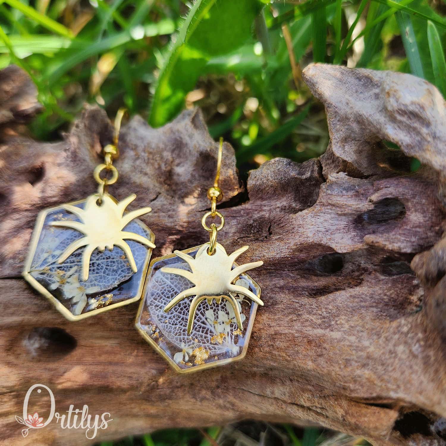 COLLECTION HALLOWEEN 👻 Boucles d'oreilles Araignée or – Image 6