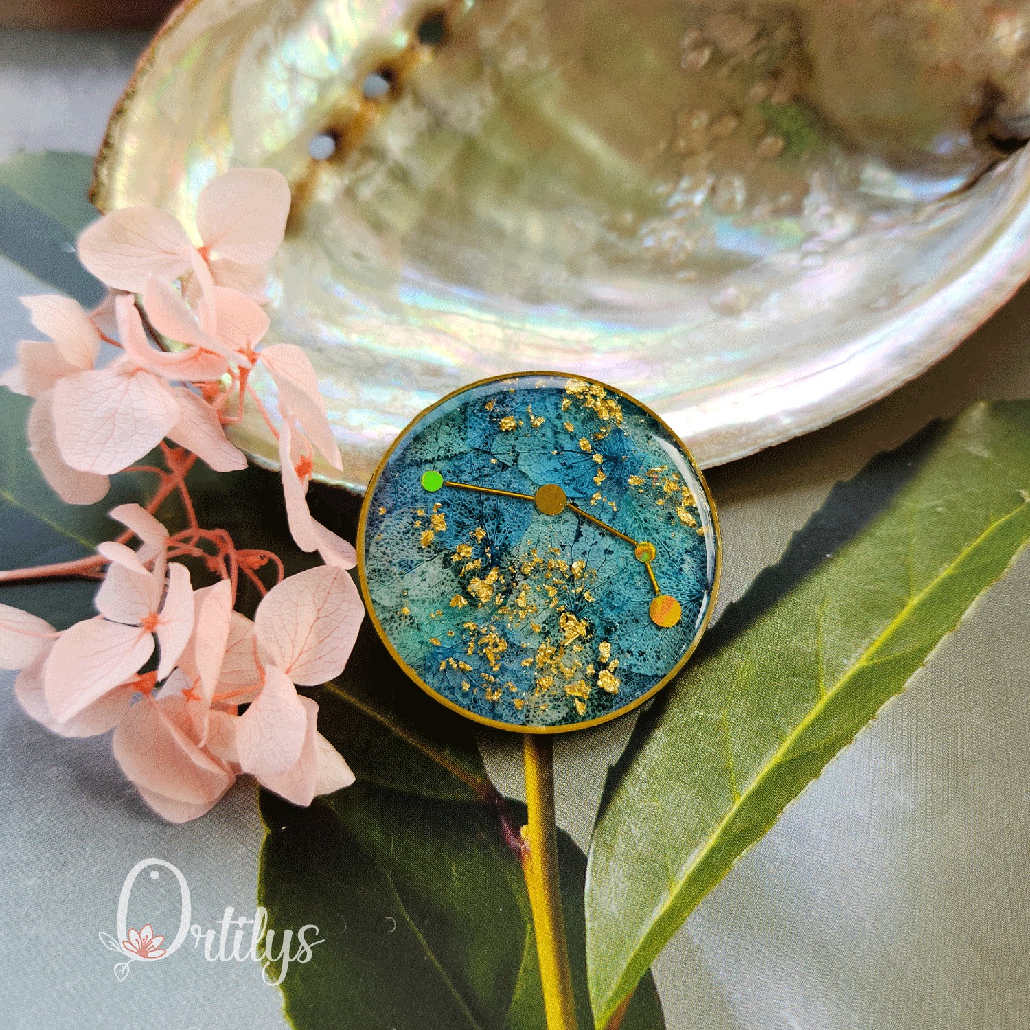 Broche constellation CÉLESTE personnalisable