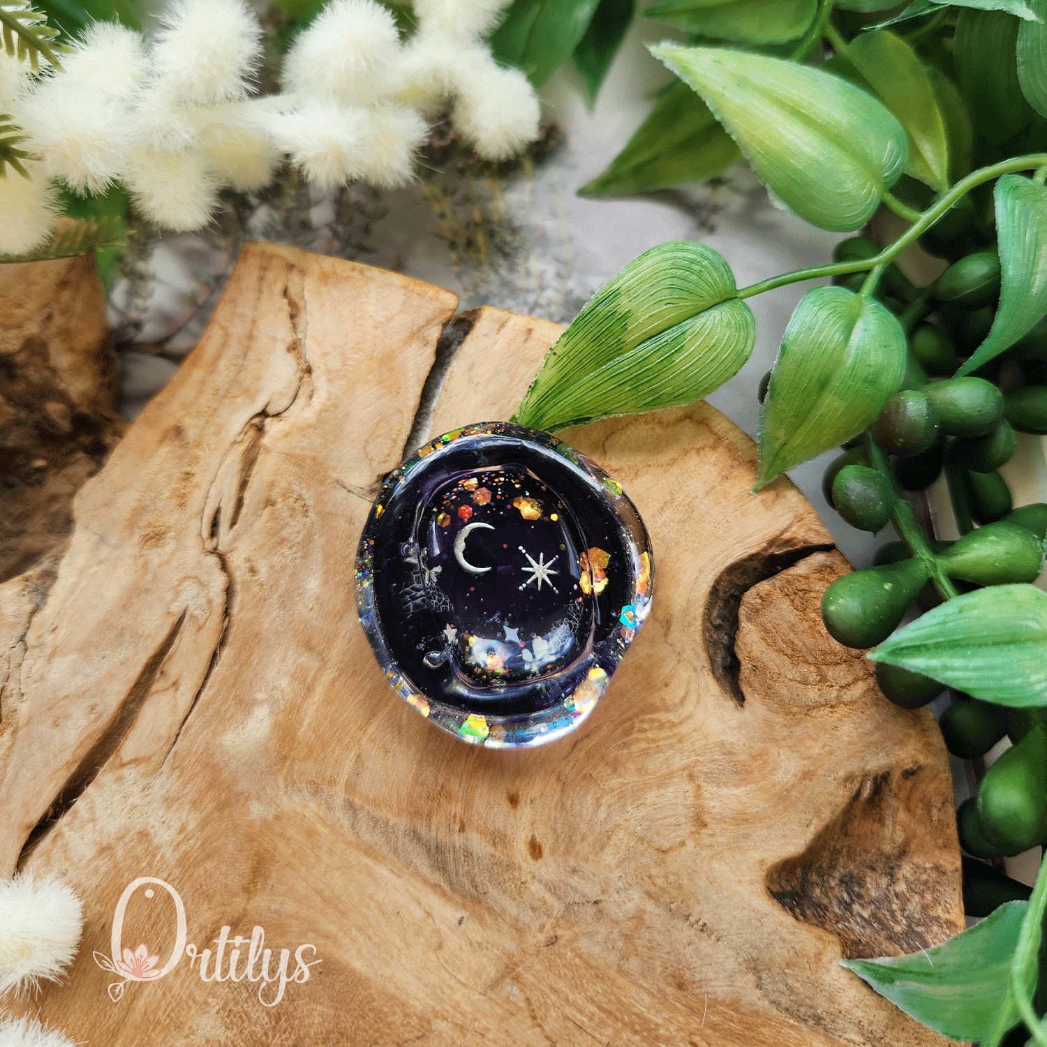 Worry stone "ZEPHIR" Nuit étoilée - Creux marqué 🌺🌺🌺🌺 – Image 12