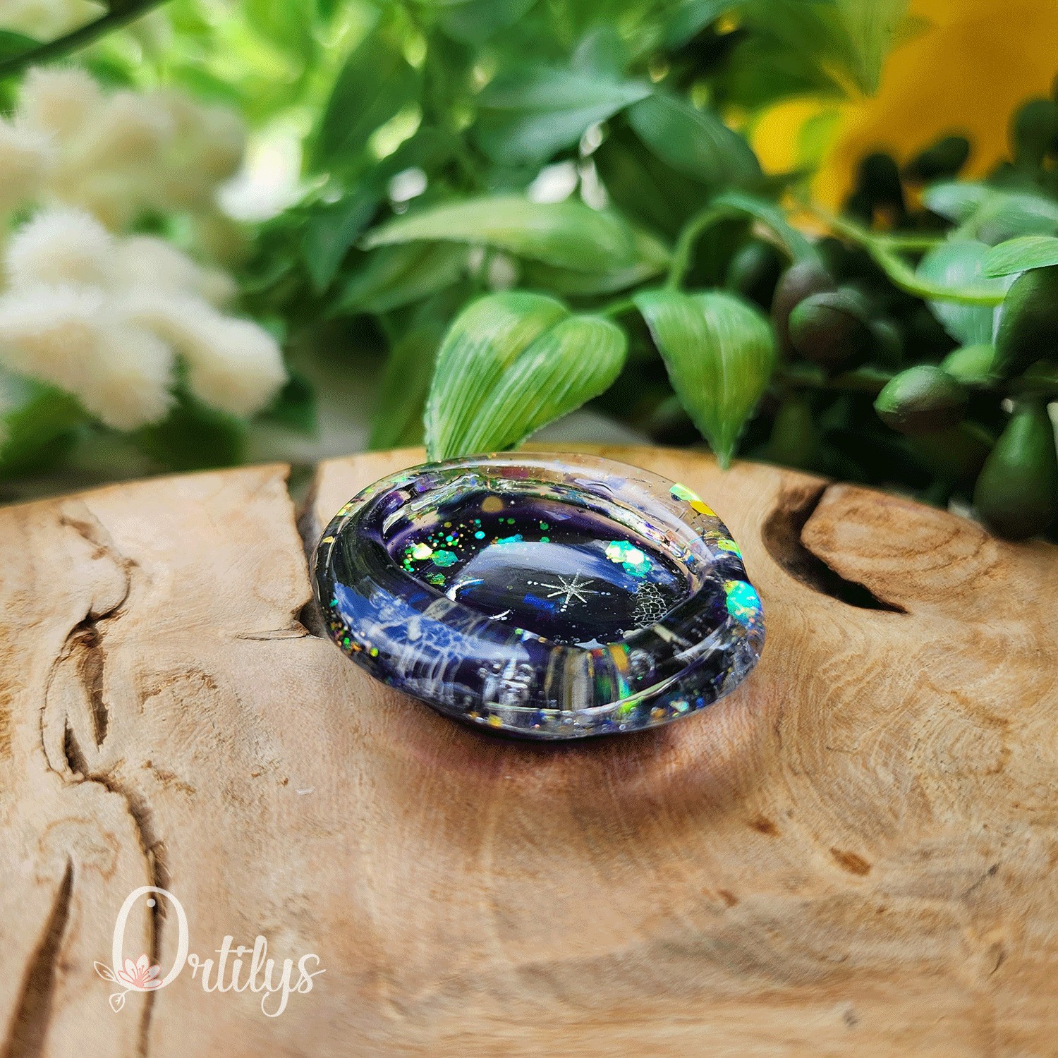 Worry stone "ZEPHIR" Nuit étoilée - Creux marqué 🌺🌺🌺🌺 – Image 4
