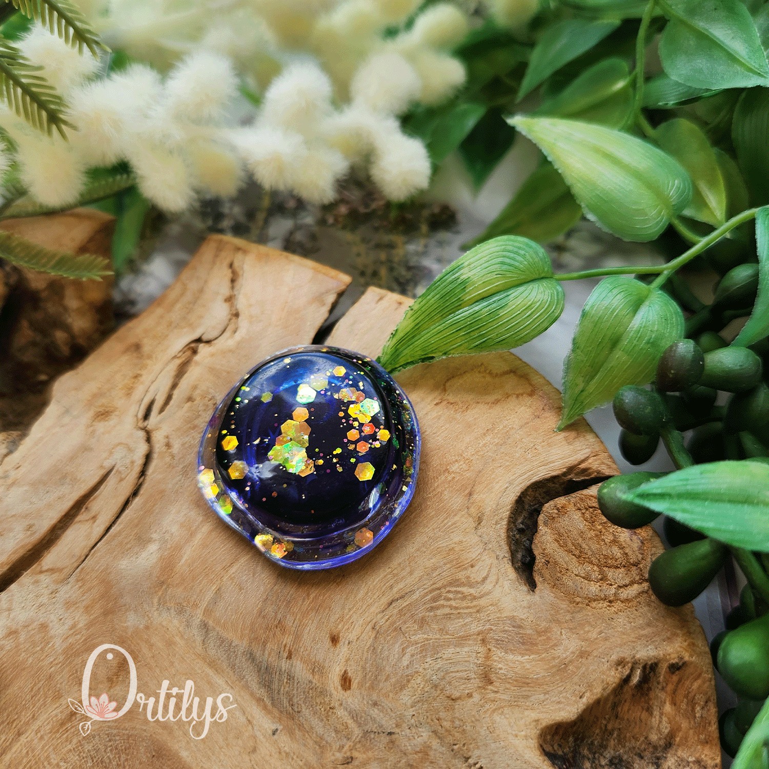 Worry stone "ZEPHIR" Nuit étoilée - Creux marqué 🌺🌺🌺🌺 – Image 8