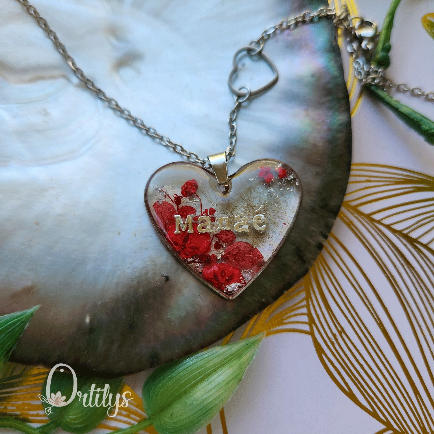 Collier AMULETTE personnalisable avec mèche de cheveux – Image 132