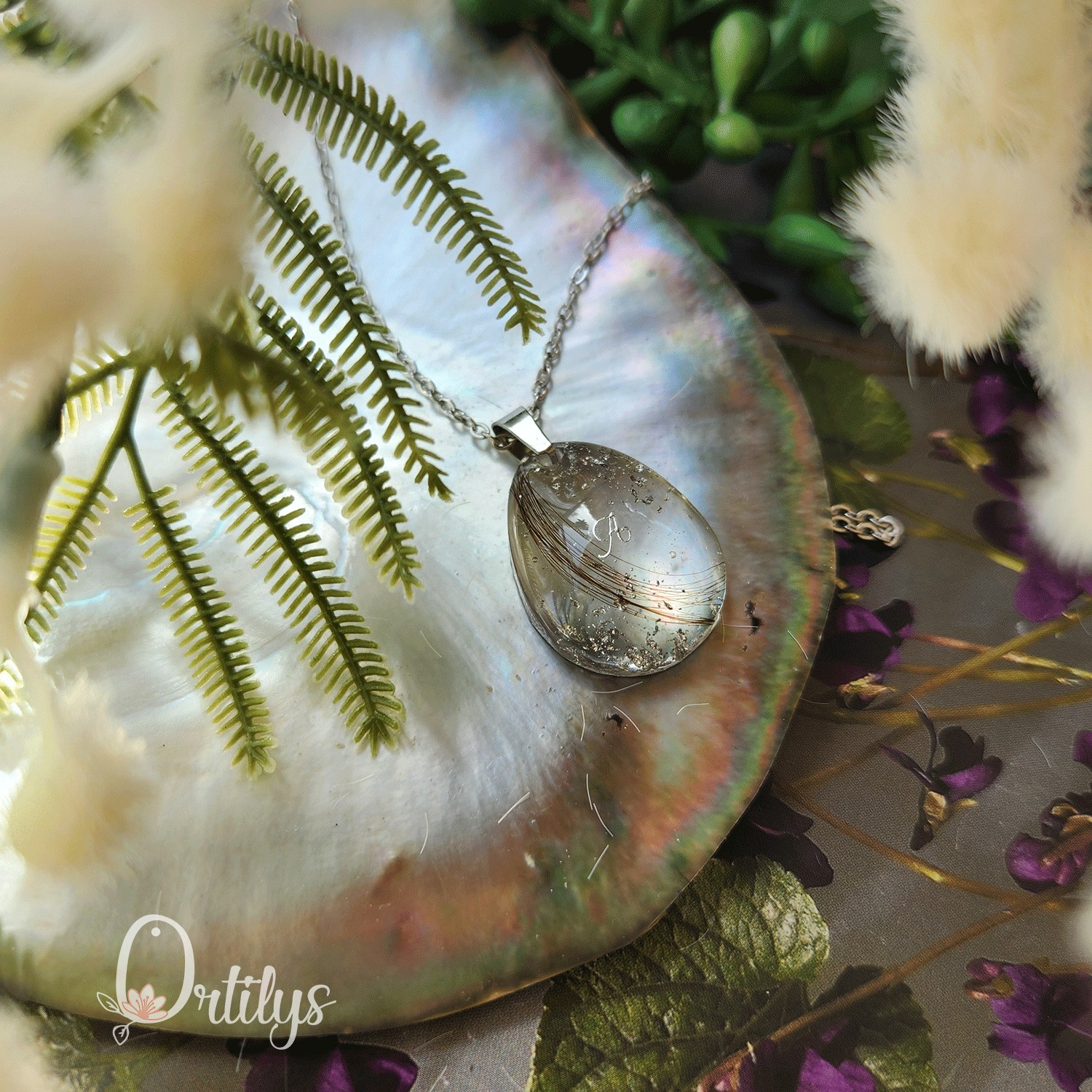 Collier AMULETTE personnalisable avec mèche de cheveux – Image 96