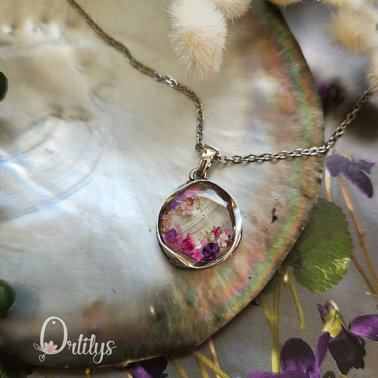 Collier AMULETTE personnalisable avec mèche de cheveux – Image 129