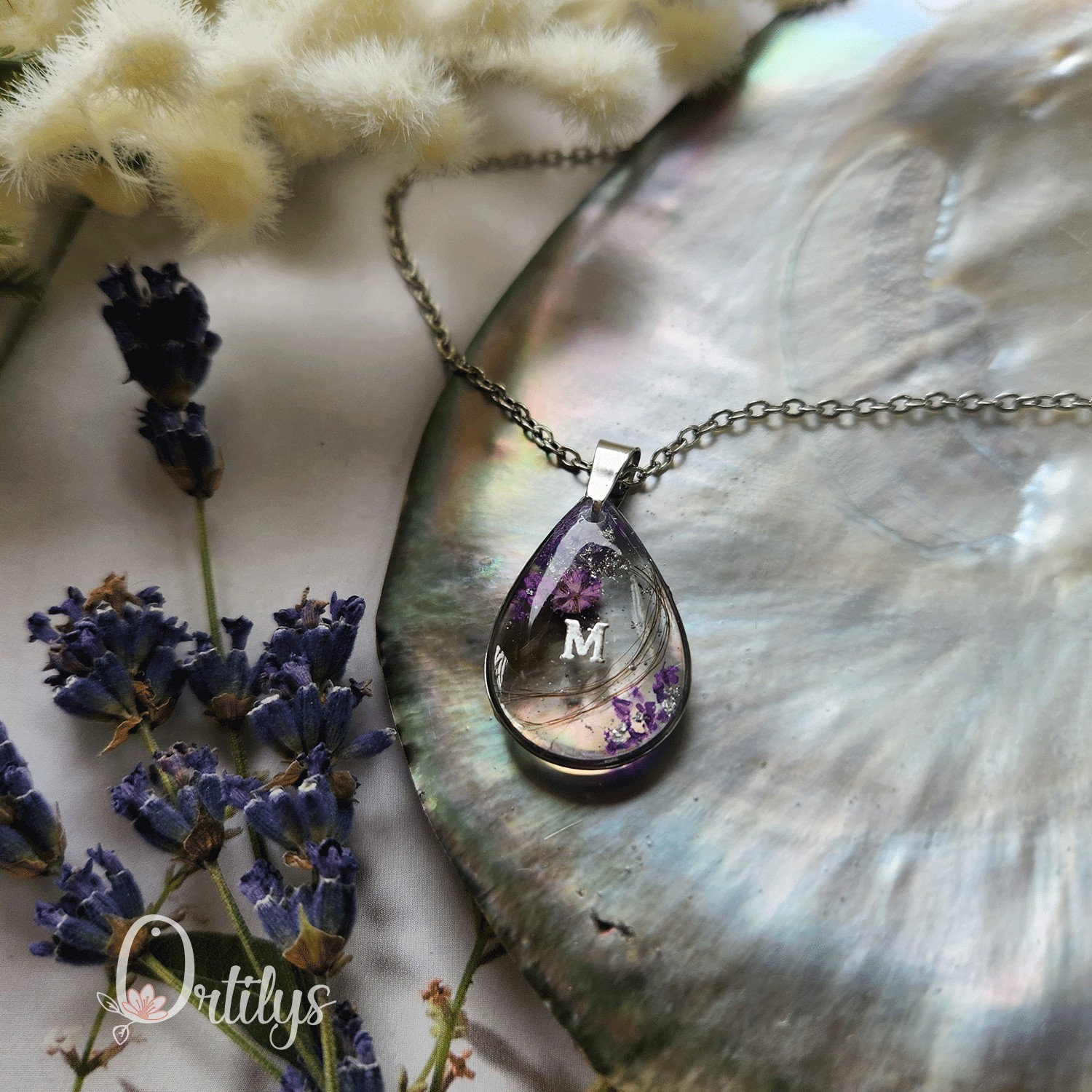 Collier AMULETTE personnalisable avec mèche de cheveux – Image 73