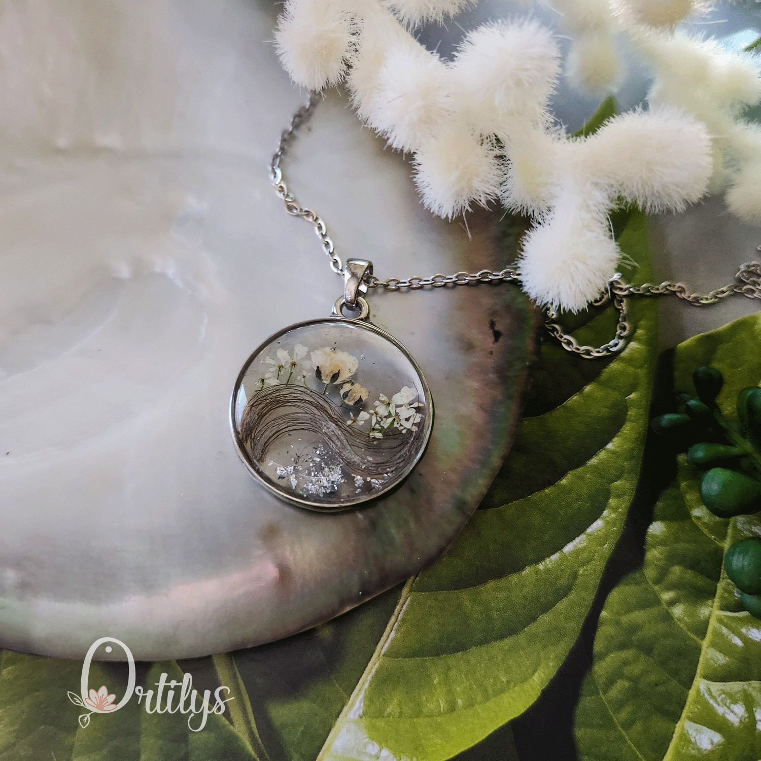 Collier AMULETTE personnalisable avec mèche de cheveux – Image 77