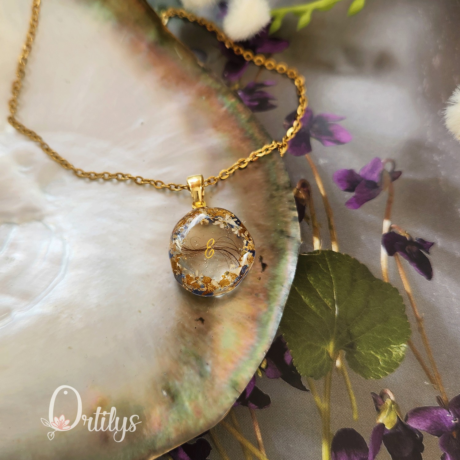 Collier AMULETTE personnalisable avec mèche de cheveux – Image 129
