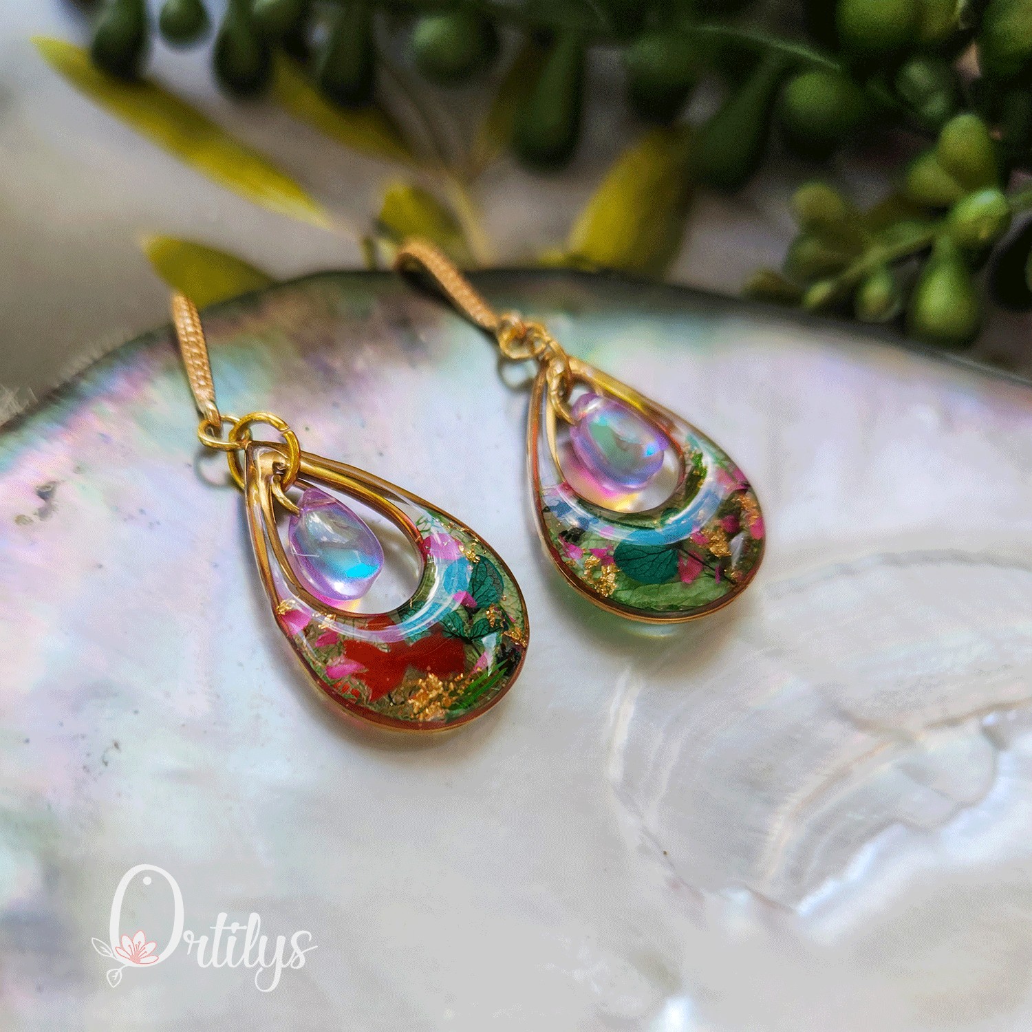 Boucles d'oreilles NYMPHÉA personnalisables – Image 19