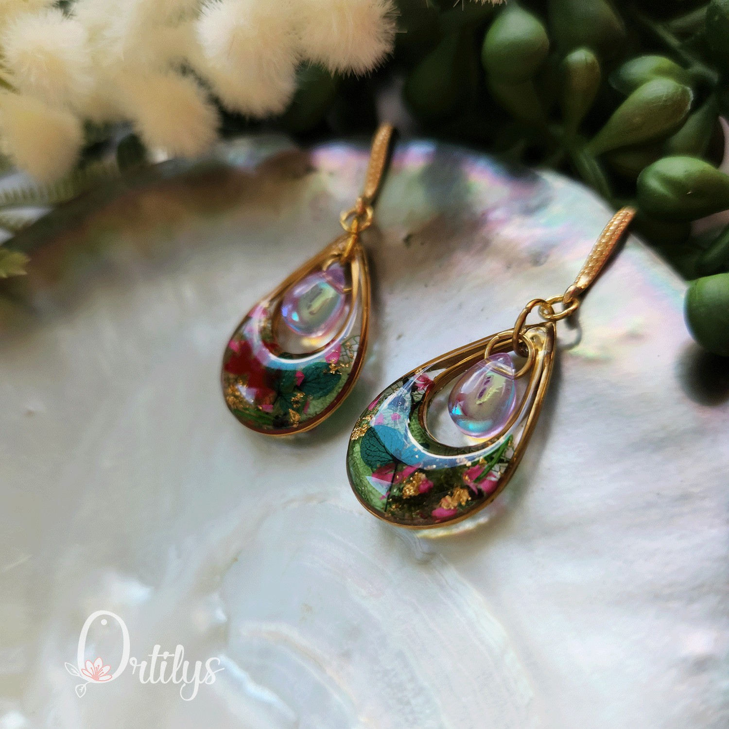 Boucles d'oreilles NYMPHÉA personnalisables – Image 21