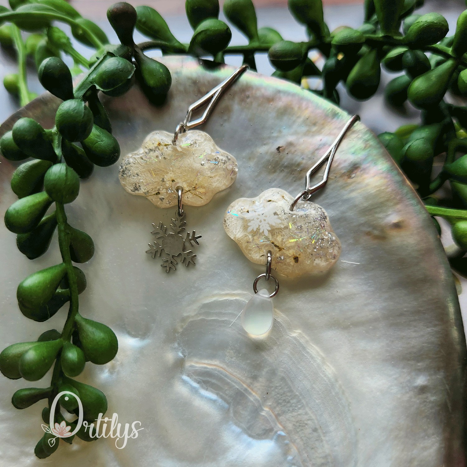 Boucles d'oreilles LA NEIGE personnalisables – Image 13
