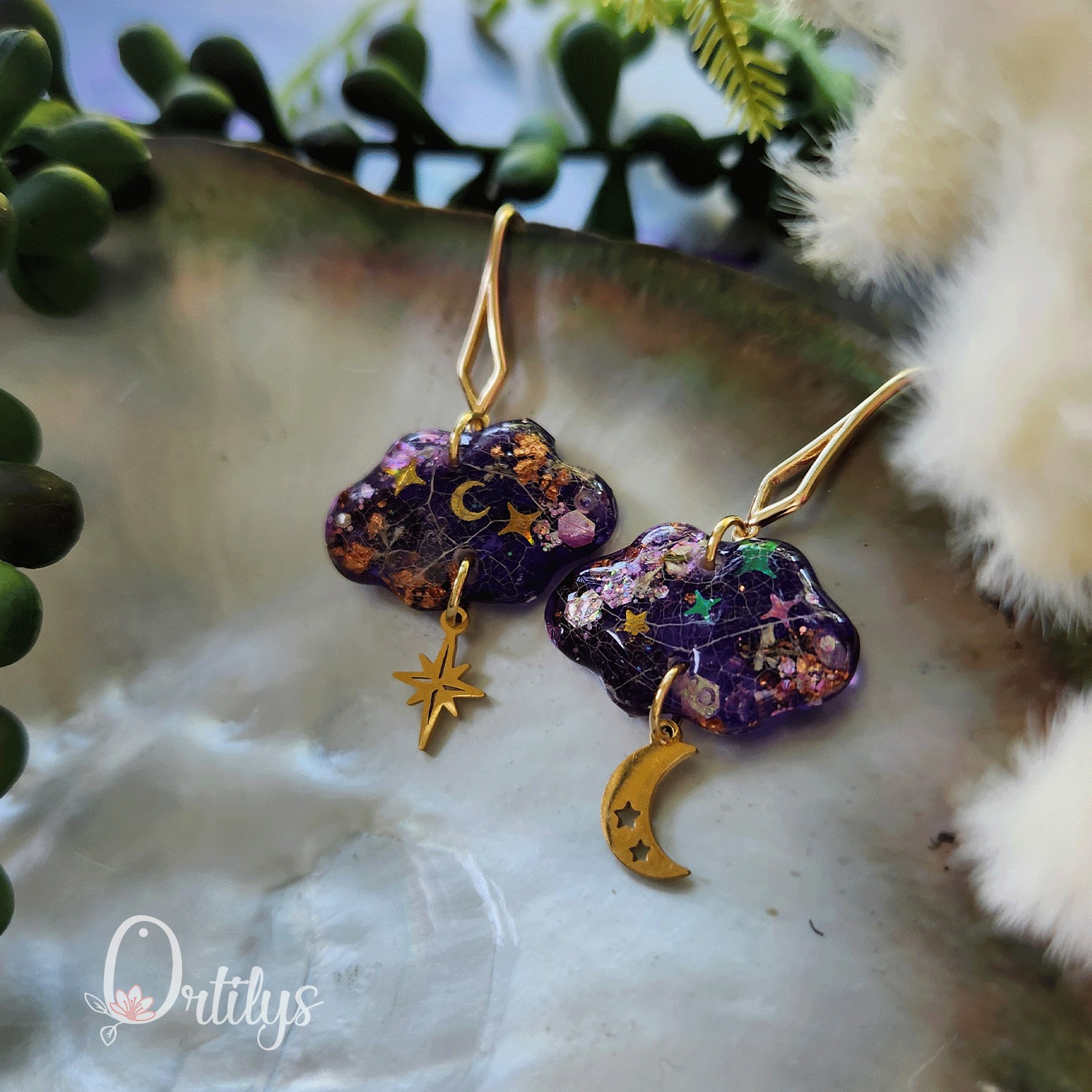 Boucles d'oreilles LA NUIT personnalisables – Image 3