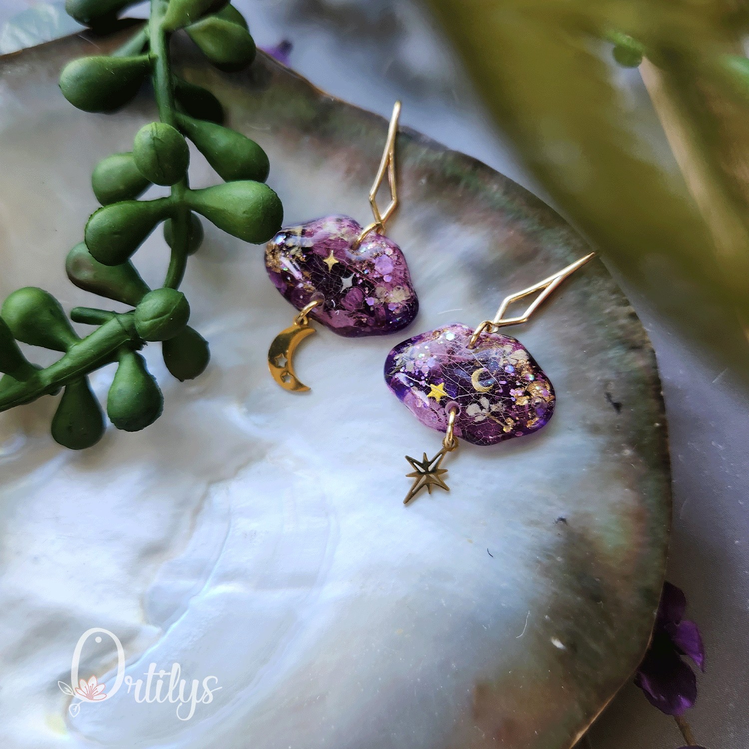 Boucles d'oreilles LA NUIT personnalisables – Image 20