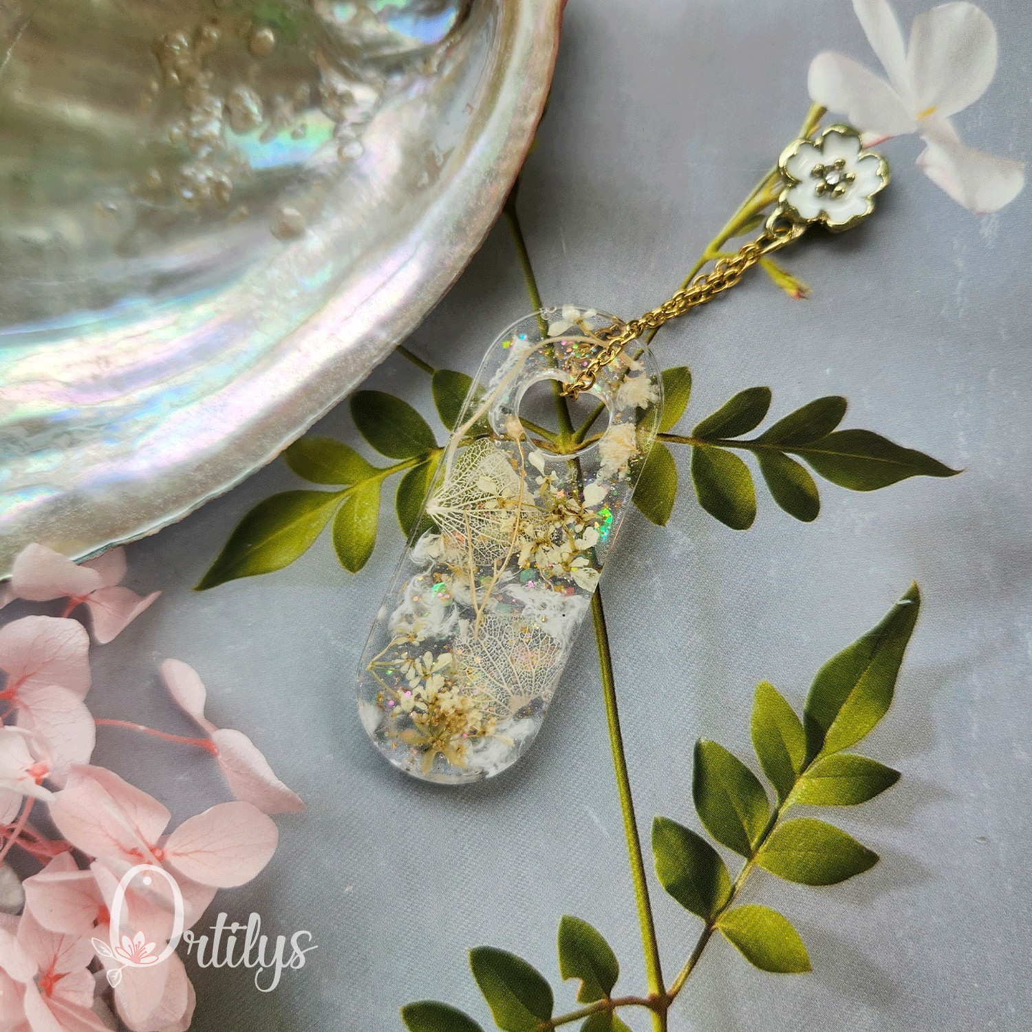 Marque page PETIT KIMONO blanc et doré – Image 5