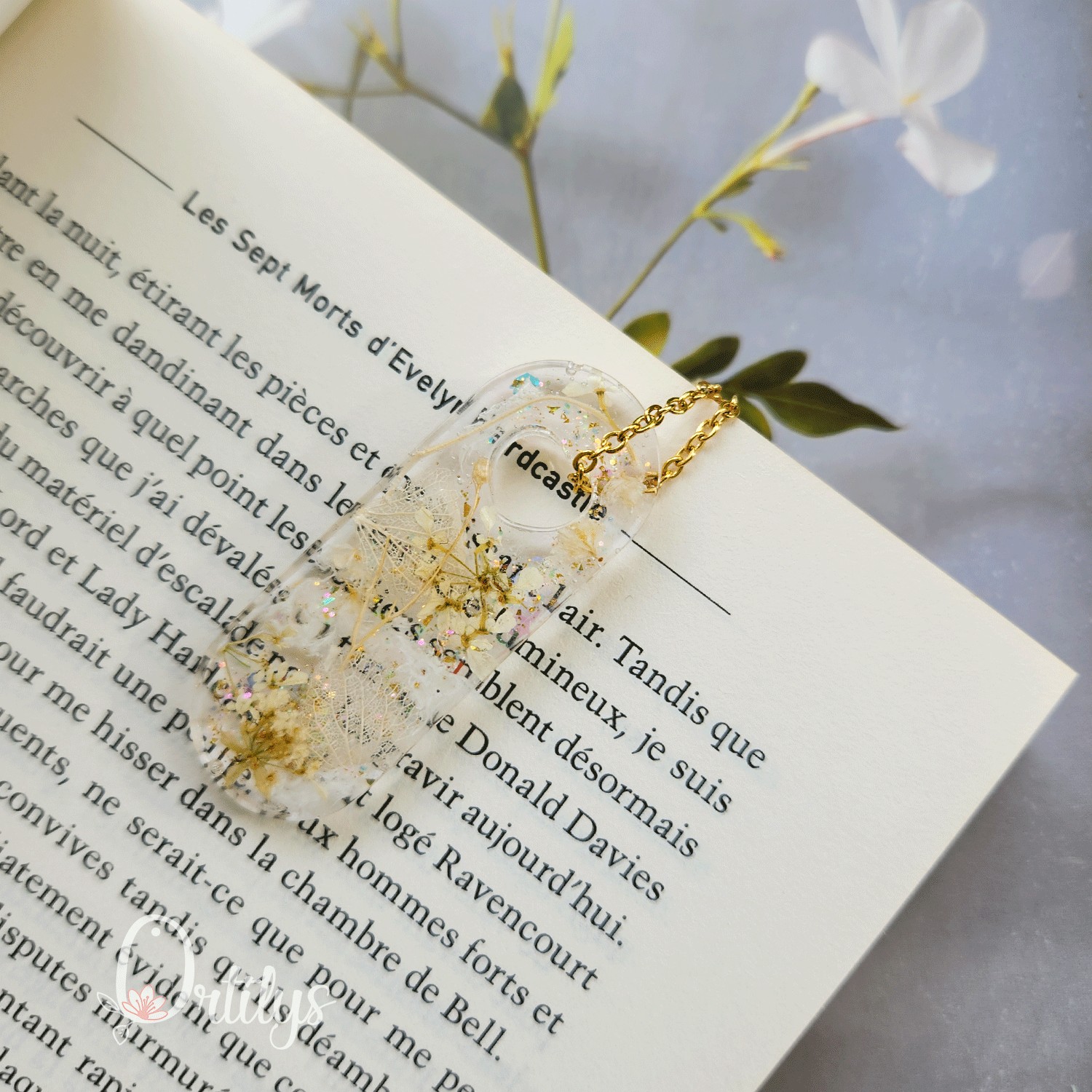 Marque page PETIT KIMONO blanc et doré – Image 8