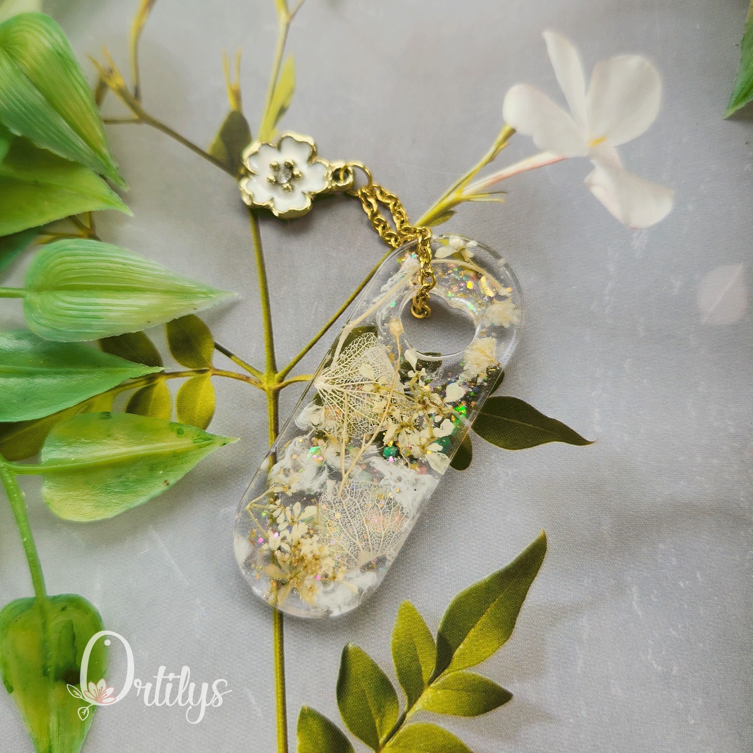 Marque page PETIT KIMONO blanc et doré – Image 3