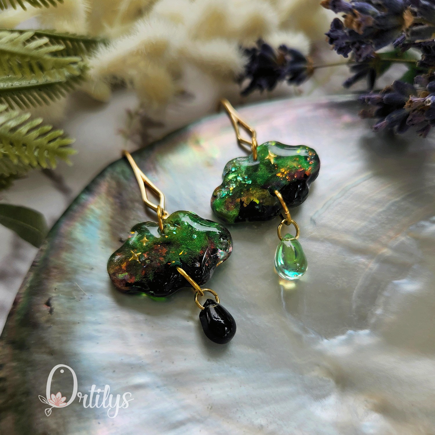 Boucles d'oreilles AURORE BORÉALE or – Image 5