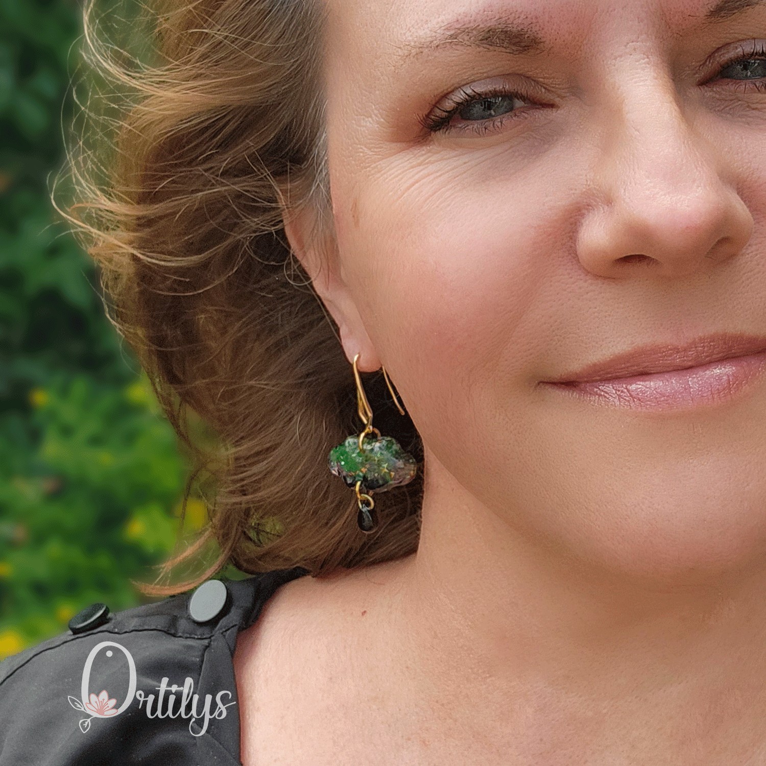 Boucles d'oreilles AURORE BORÉALE or – Image 2