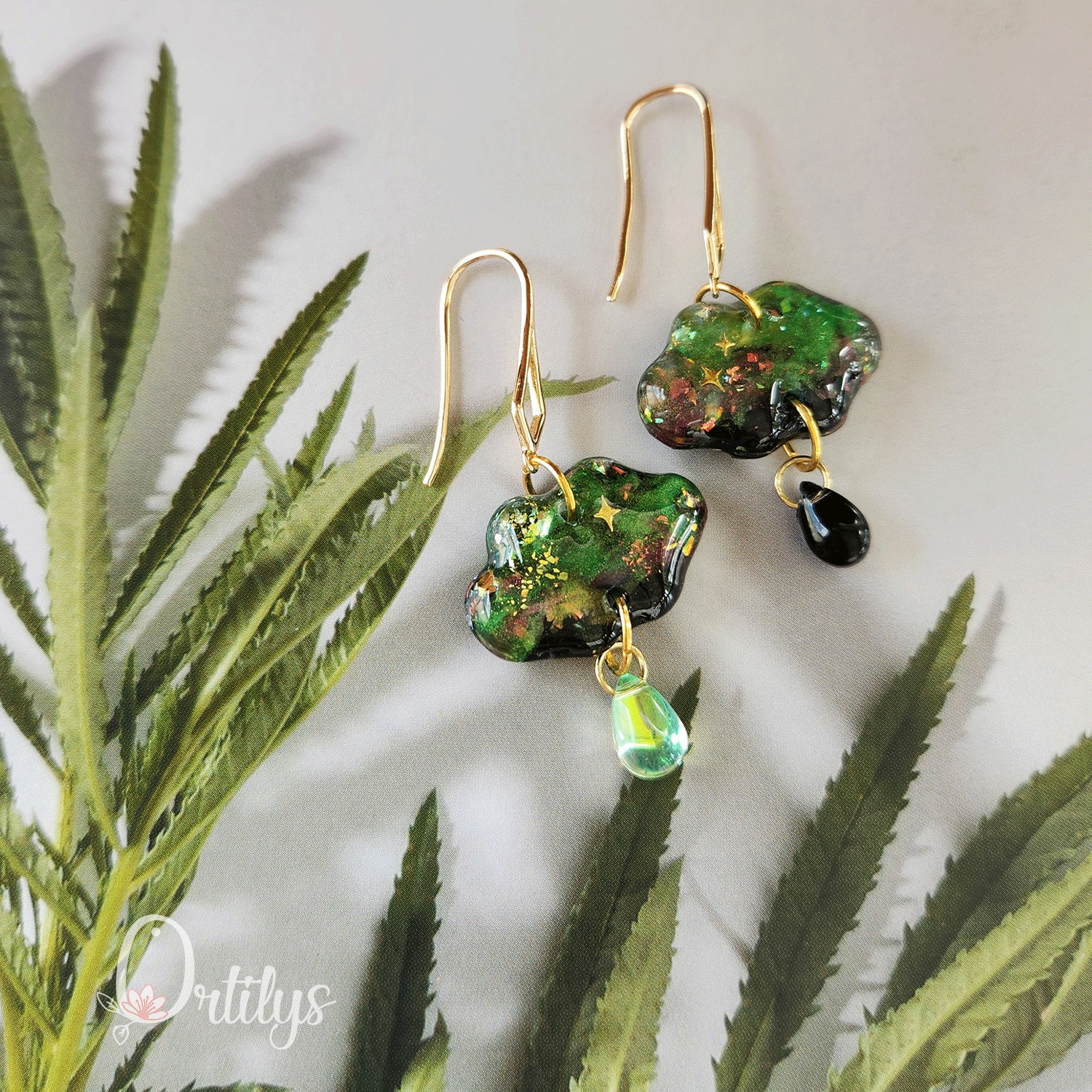 Boucles d'oreilles AURORE BORÉALE or – Image 12