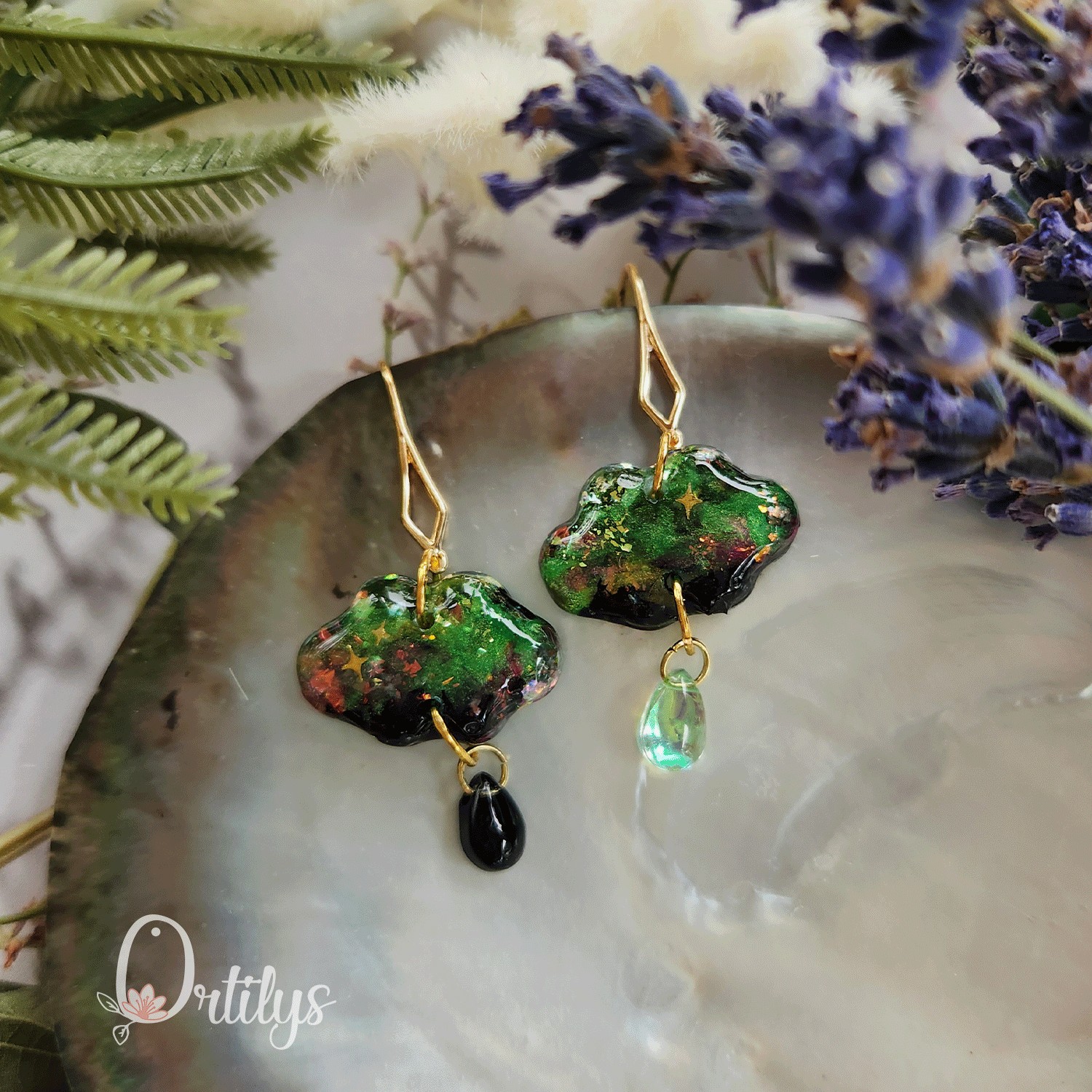 Boucles d'oreilles AURORE BORÉALE or