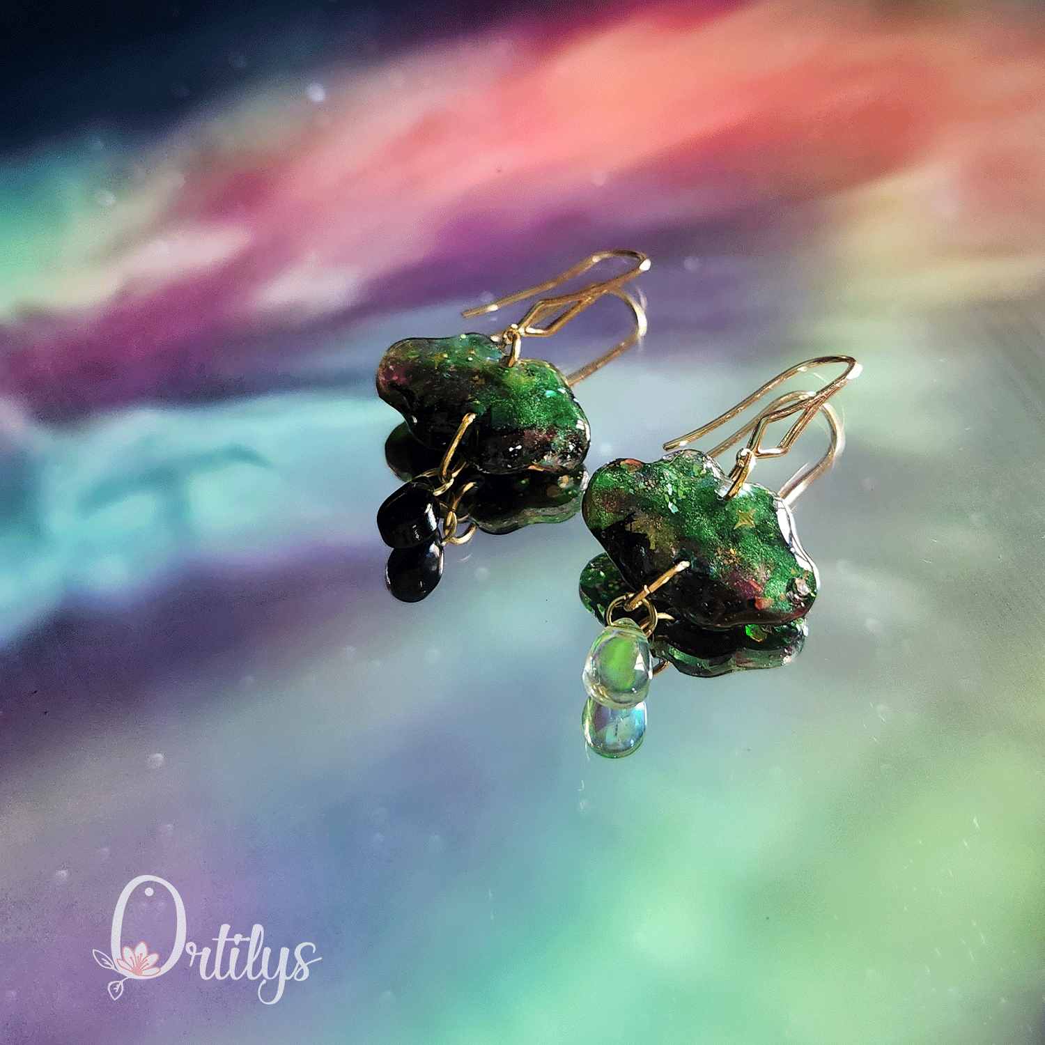 Boucles d'oreilles AURORE BORÉALE or – Image 8