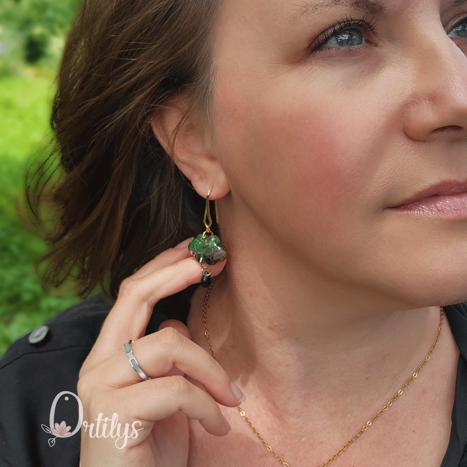 Boucles d'oreilles AURORE BORÉALE or – Image 6