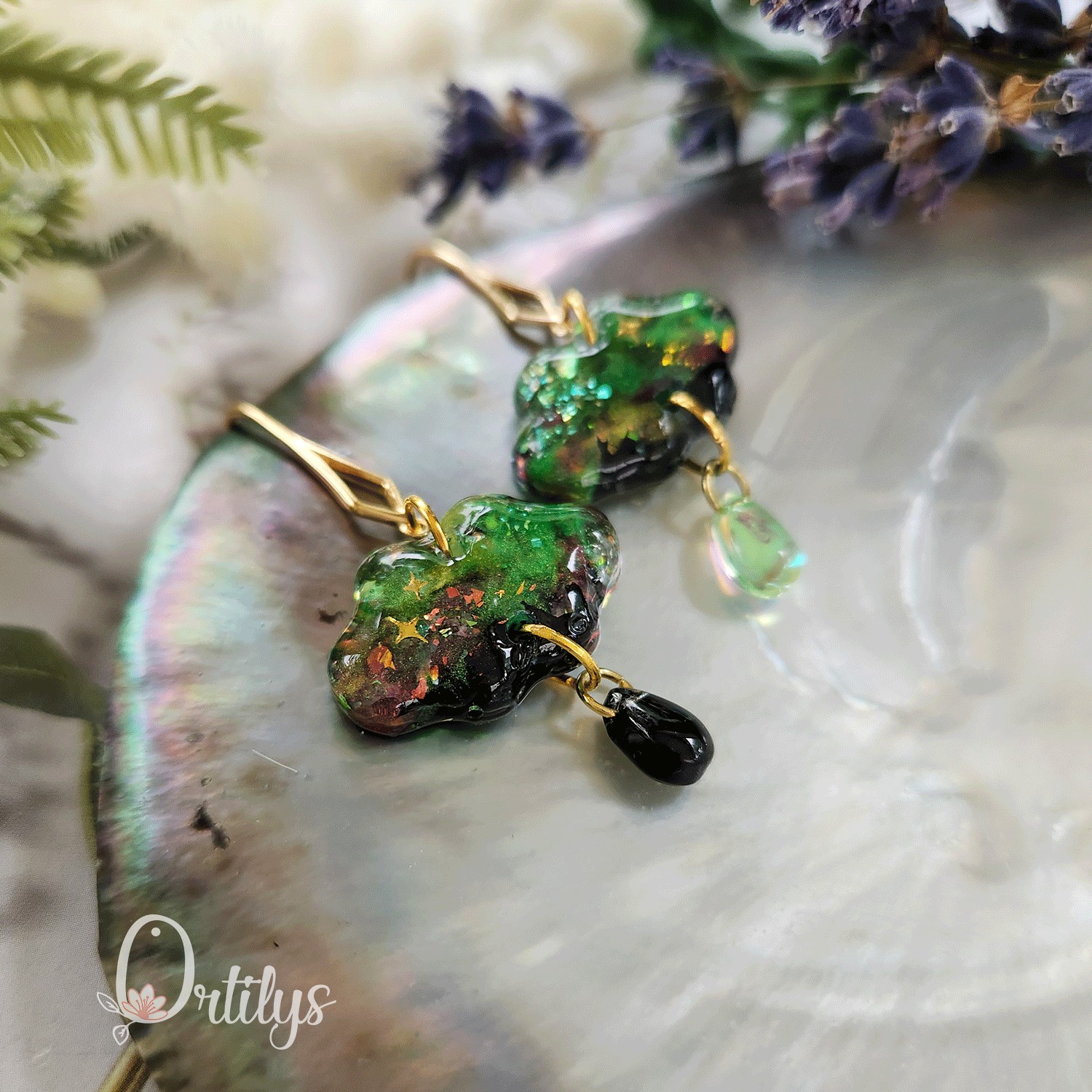 Boucles d'oreilles AURORE BORÉALE or – Image 9