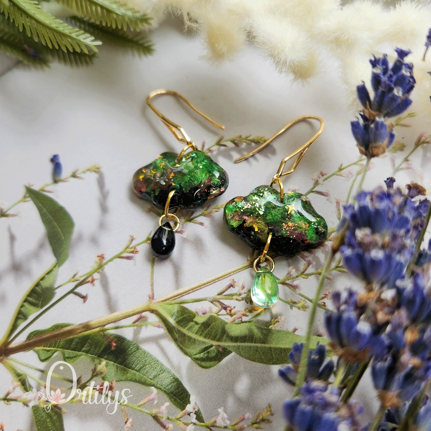 Boucles d'oreilles AURORE BORÉALE or – Image 4