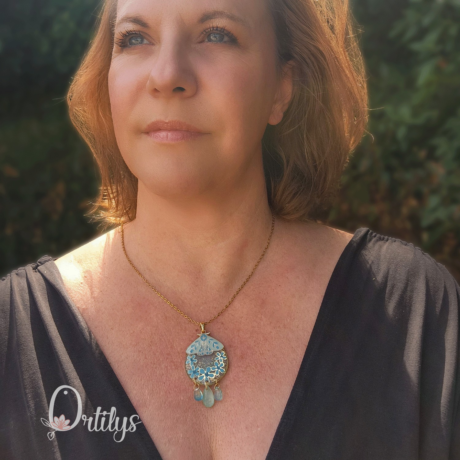 Collection SPHINX 🦋 Collier "BLUE CLIPPER" – Image 5