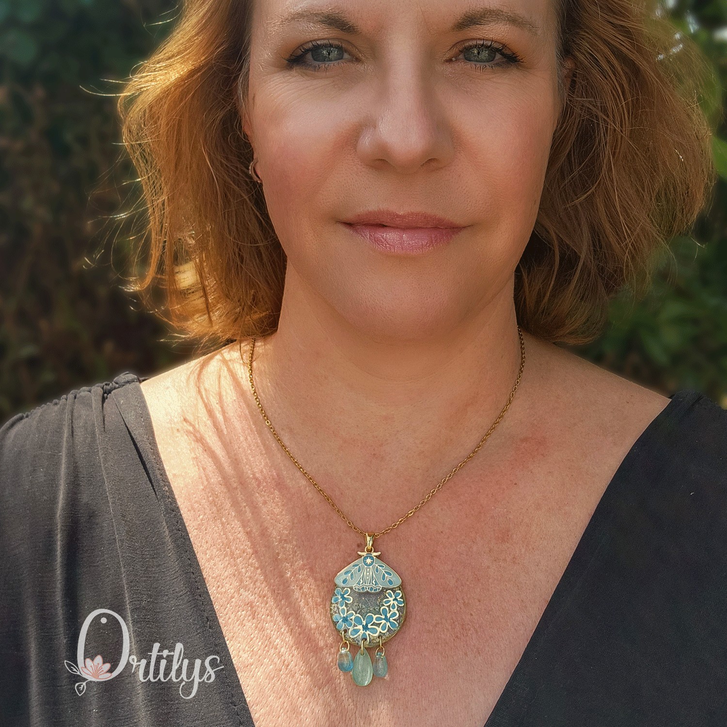 Collection SPHINX 🦋 Collier "BLUE CLIPPER"