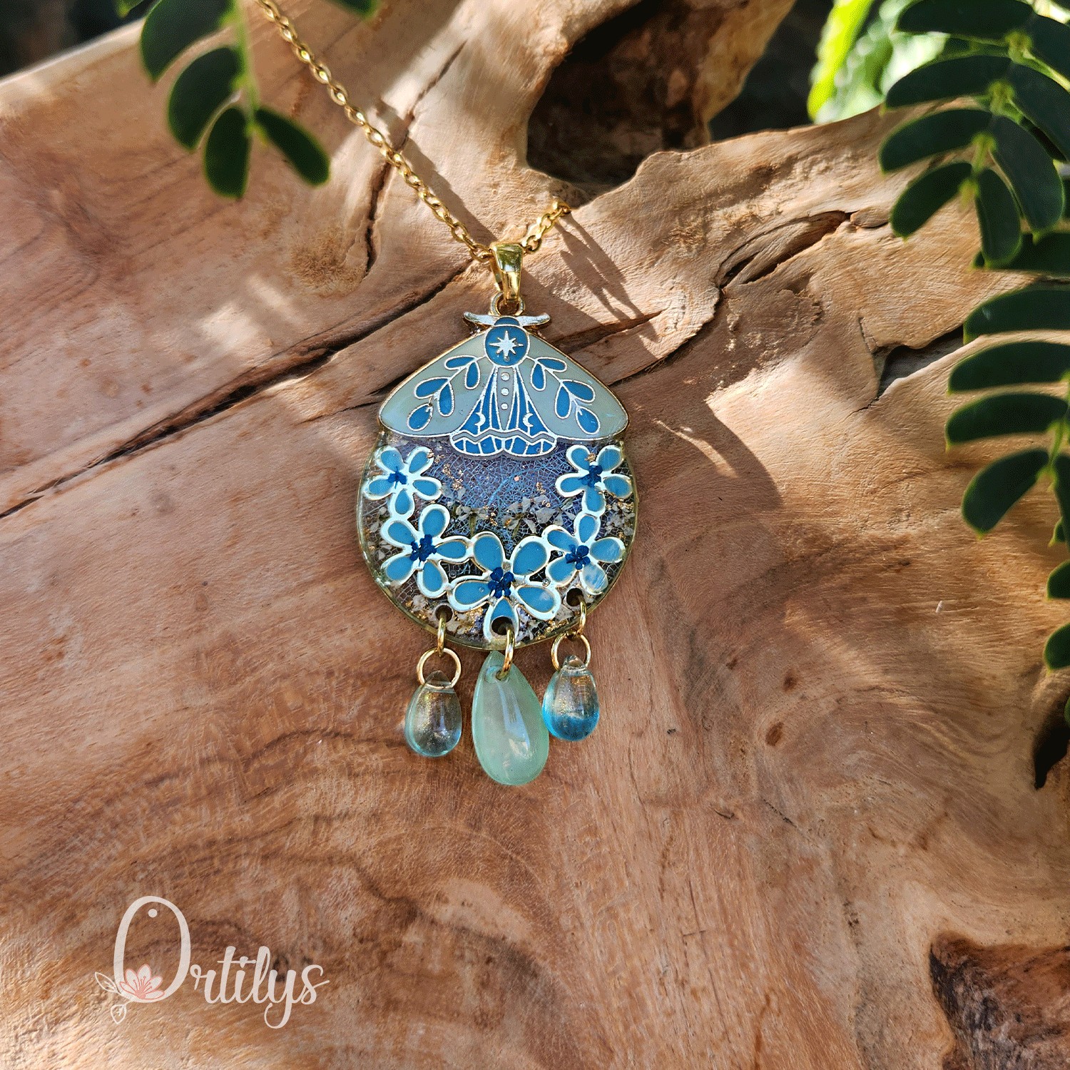 Collection SPHINX 🦋 Collier "BLUE CLIPPER" – Image 7