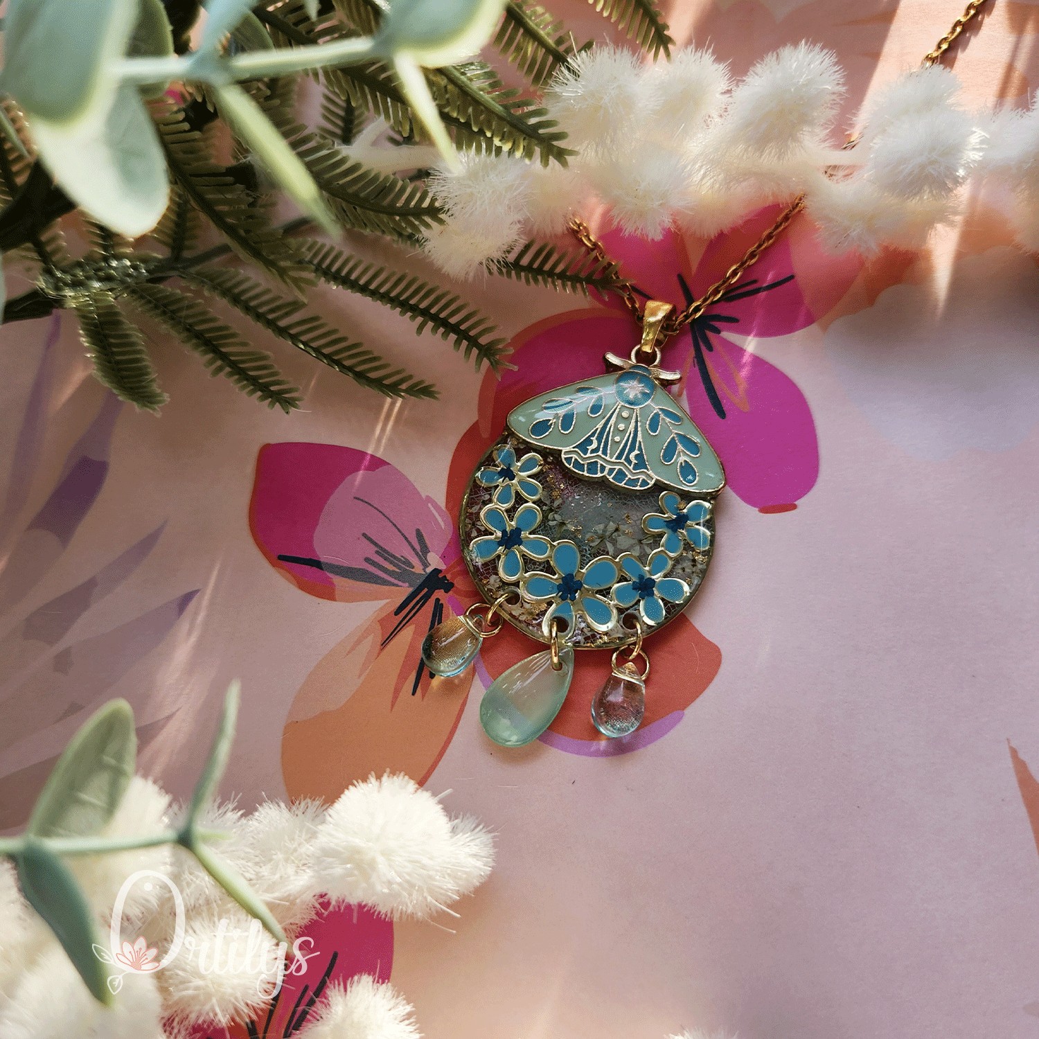 Collection SPHINX 🦋 Collier "BLUE CLIPPER" – Image 8