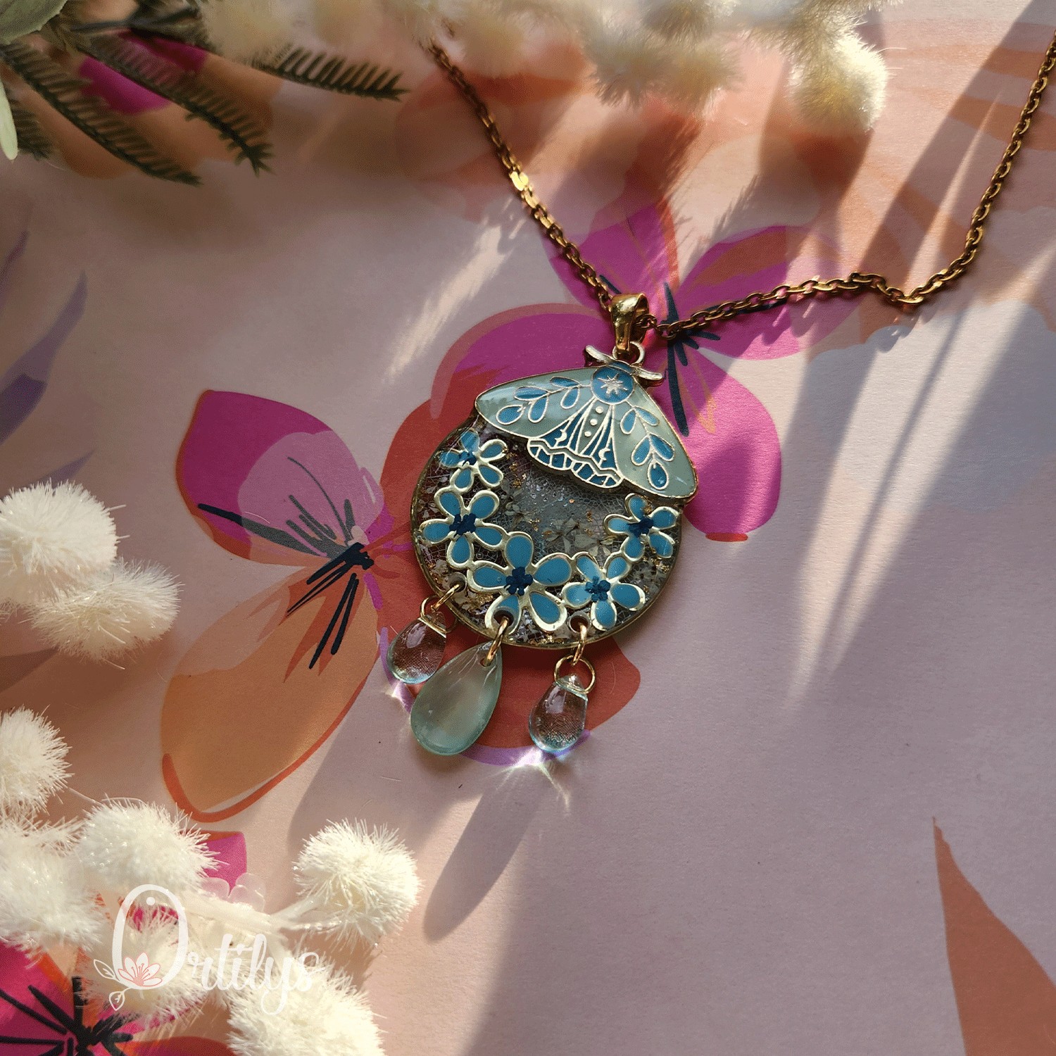 Collection SPHINX 🦋 Collier "BLUE CLIPPER" – Image 3