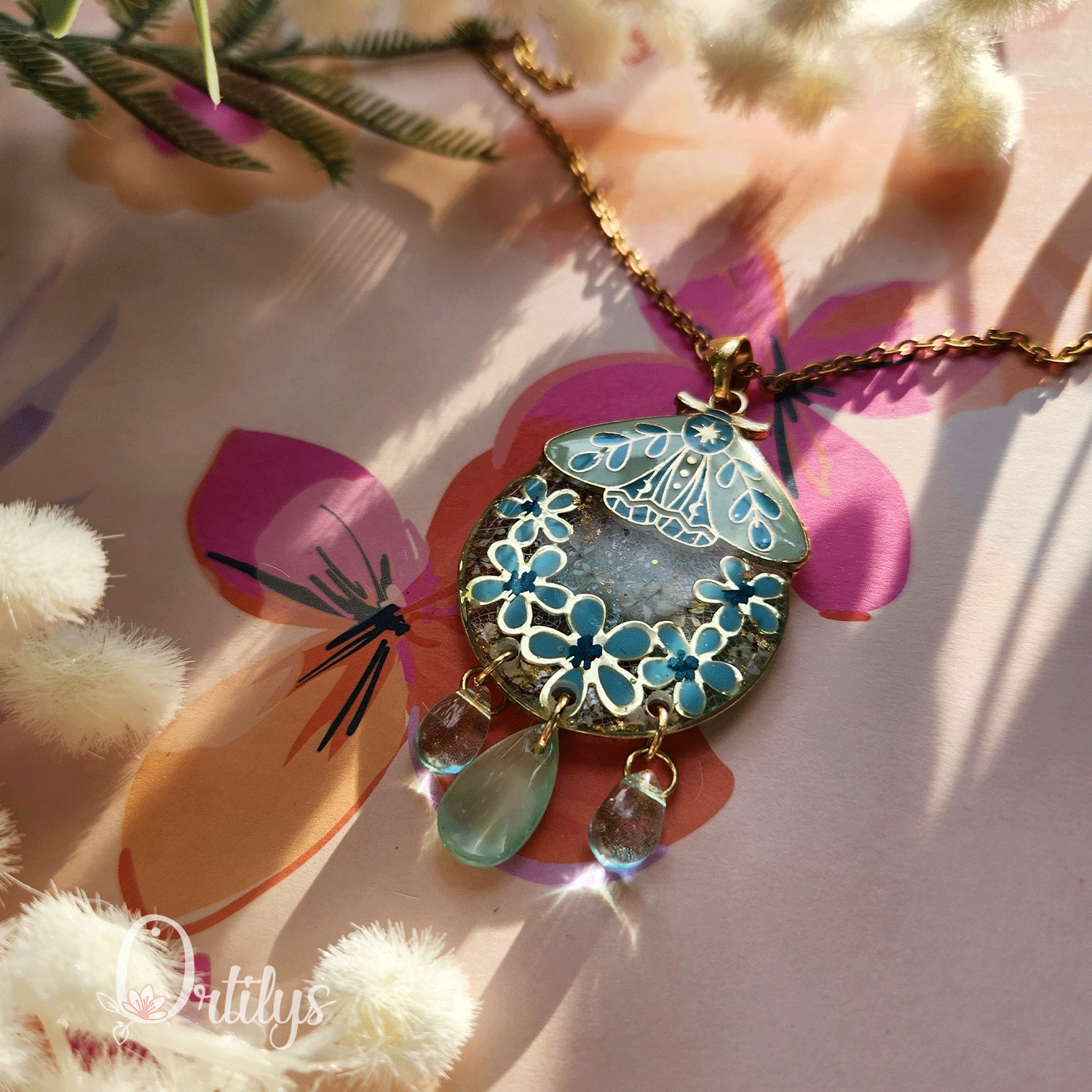 Collection SPHINX 🦋 Collier "BLUE CLIPPER" – Image 6