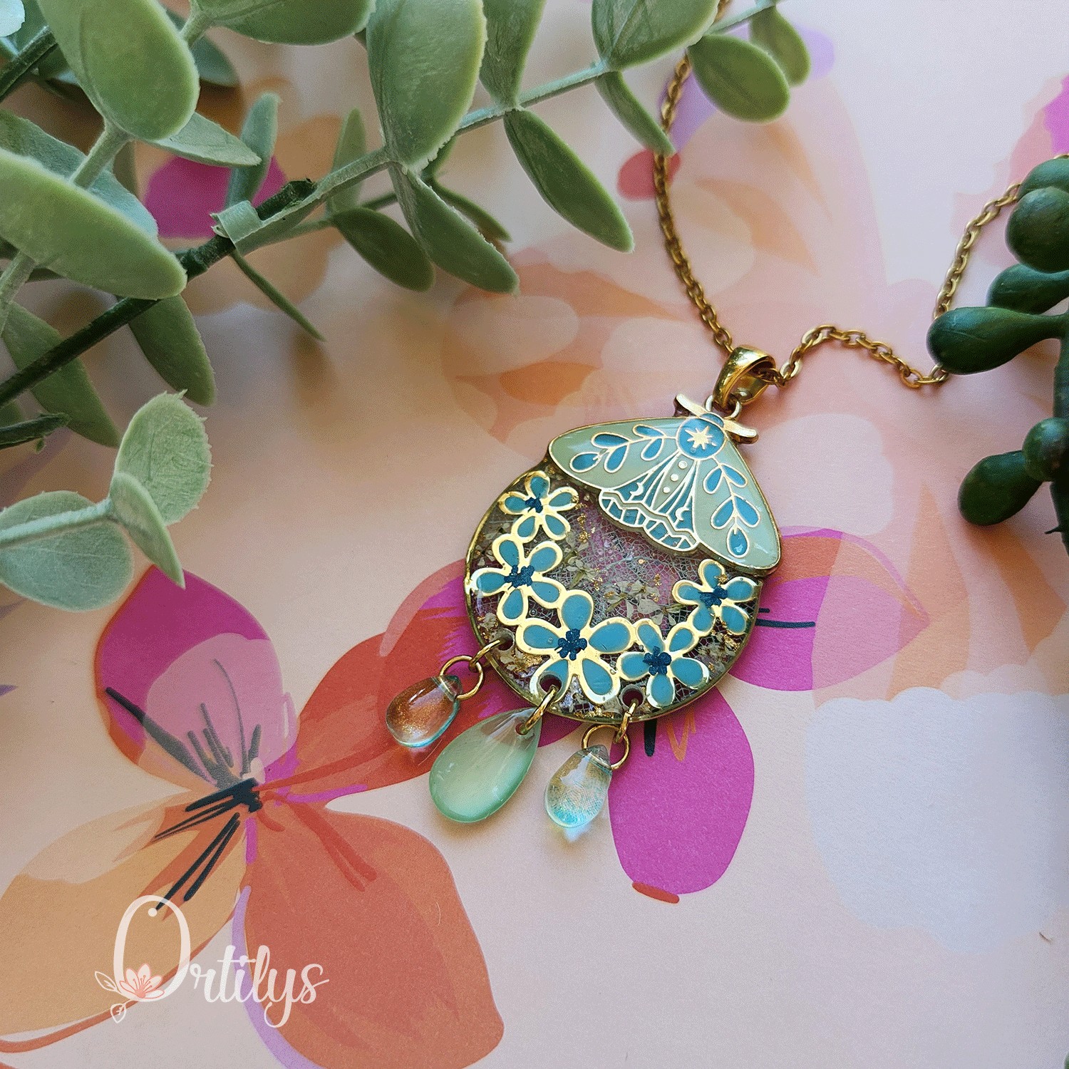 Collection SPHINX 🦋 Collier "BLUE CLIPPER" – Image 10