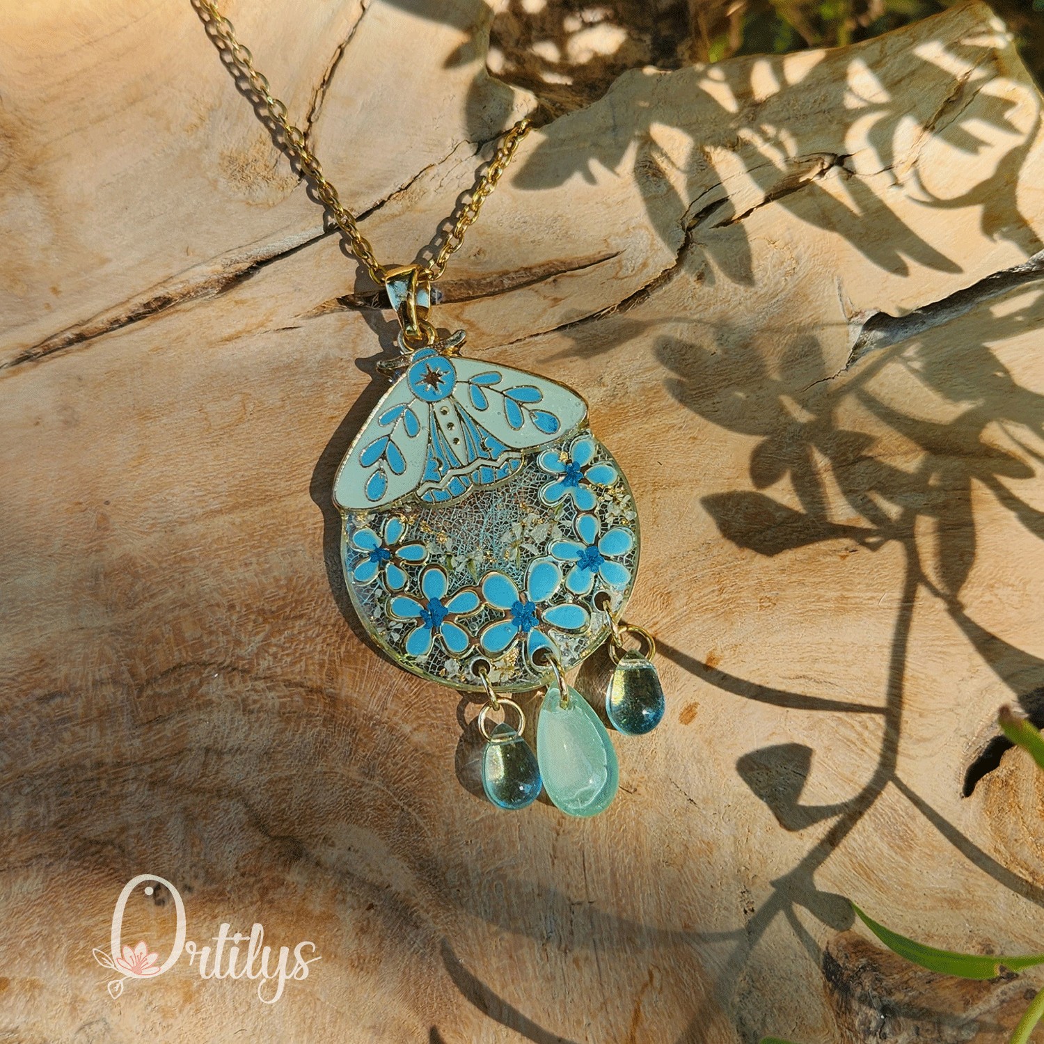 Collection SPHINX 🦋 Collier "BLUE CLIPPER" – Image 2