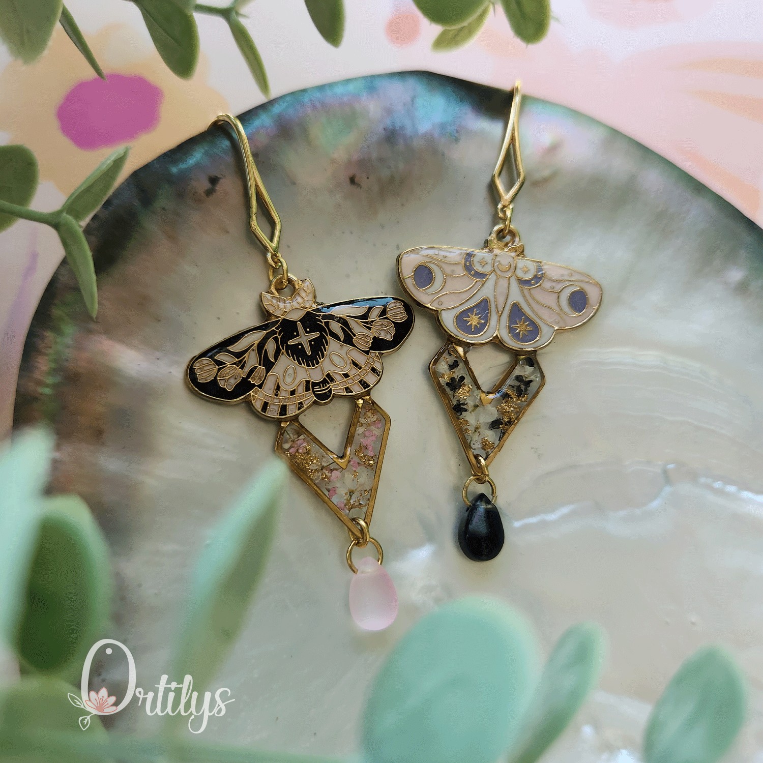 Collection SPHINX 🦋 Boucles d'oreilles "GRAND PAON"