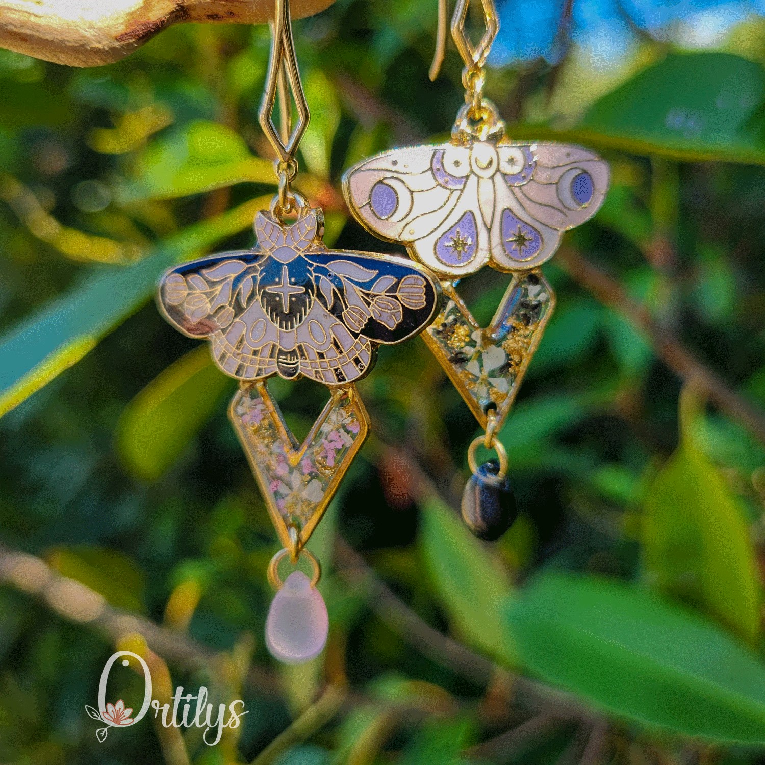 Collection SPHINX 🦋 Boucles d'oreilles "GRAND PAON" – Image 3