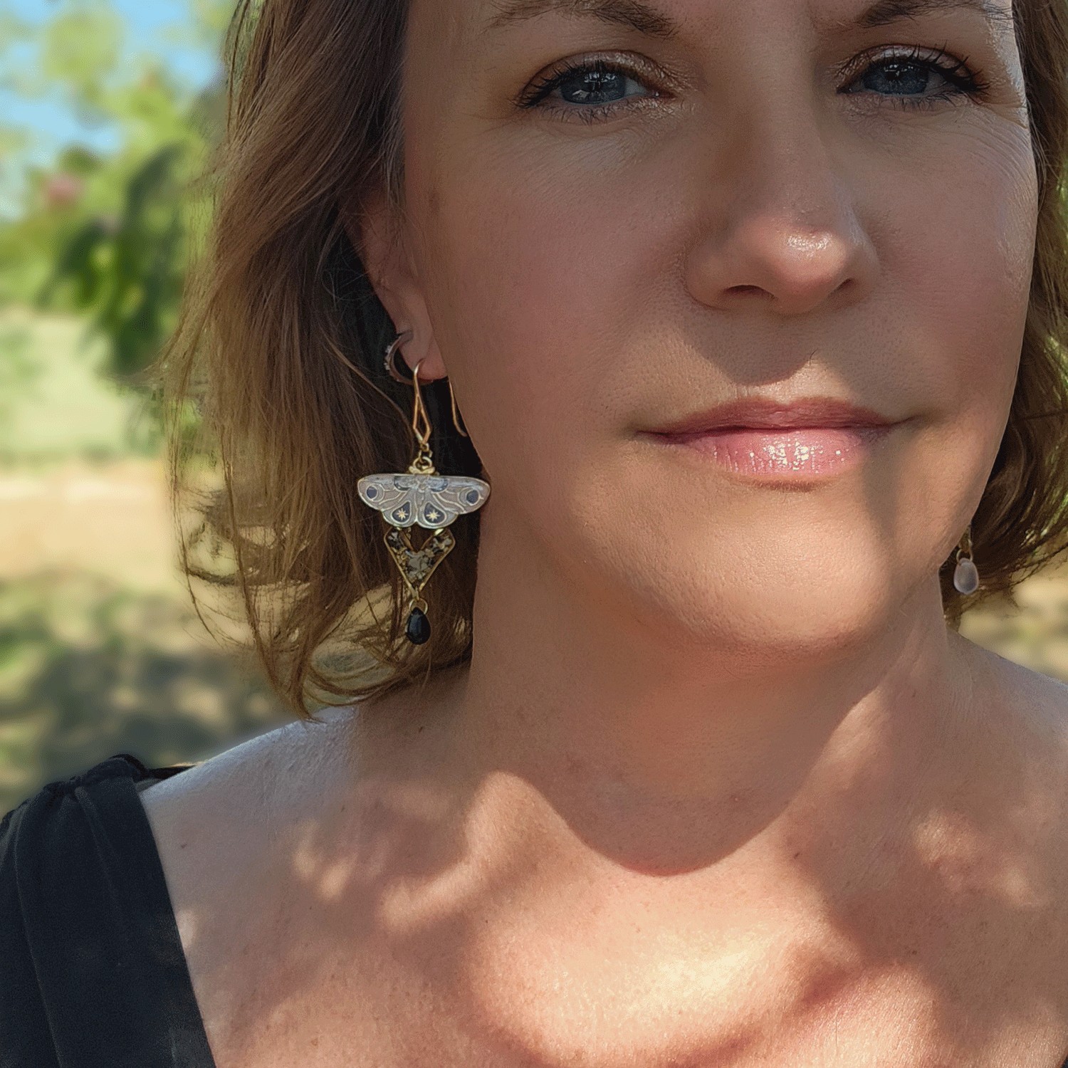 Collection SPHINX 🦋 Boucles d'oreilles "GRAND PAON" – Image 8