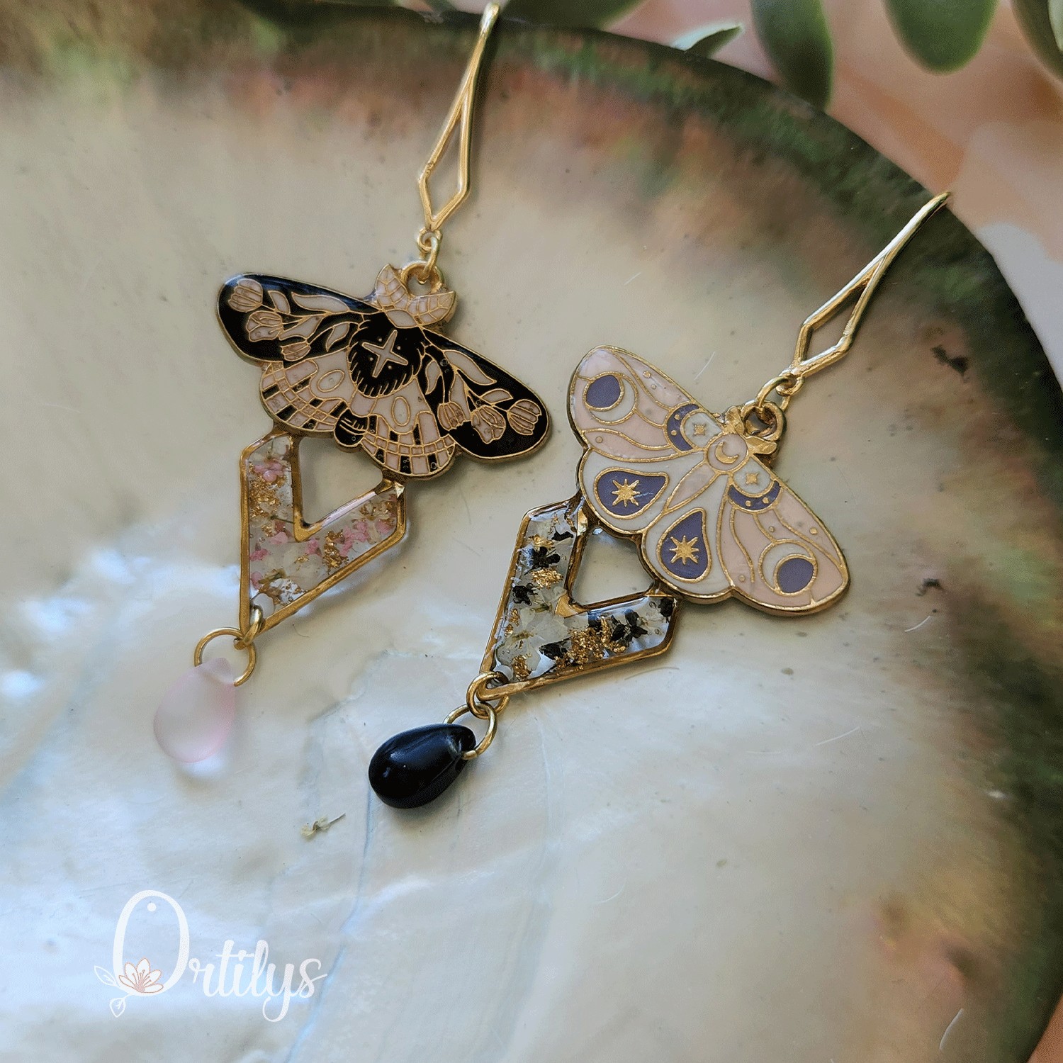 Collection SPHINX 🦋 Boucles d'oreilles "GRAND PAON" – Image 5