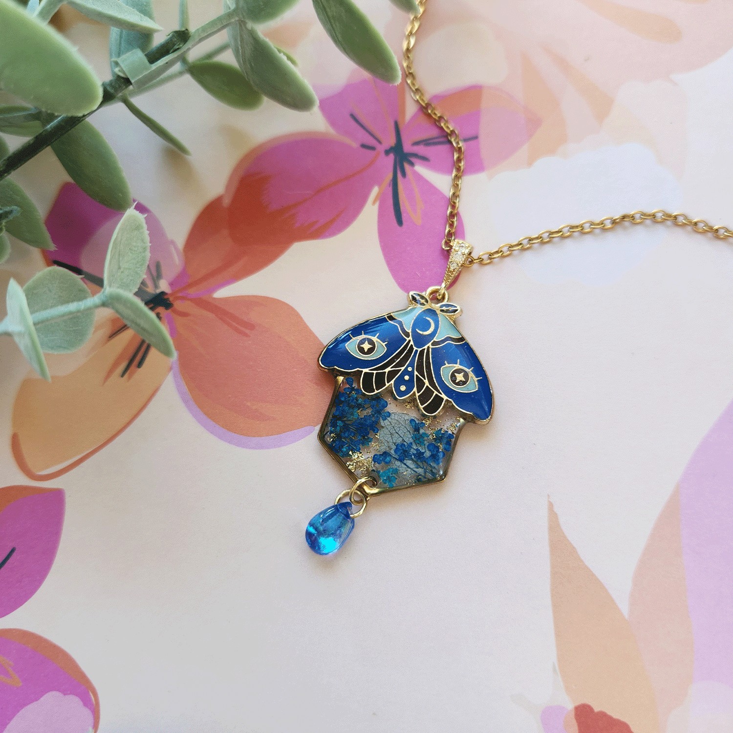 Collection SPHINX 🦋 Collier "MORPHO BLEU" – Image 2