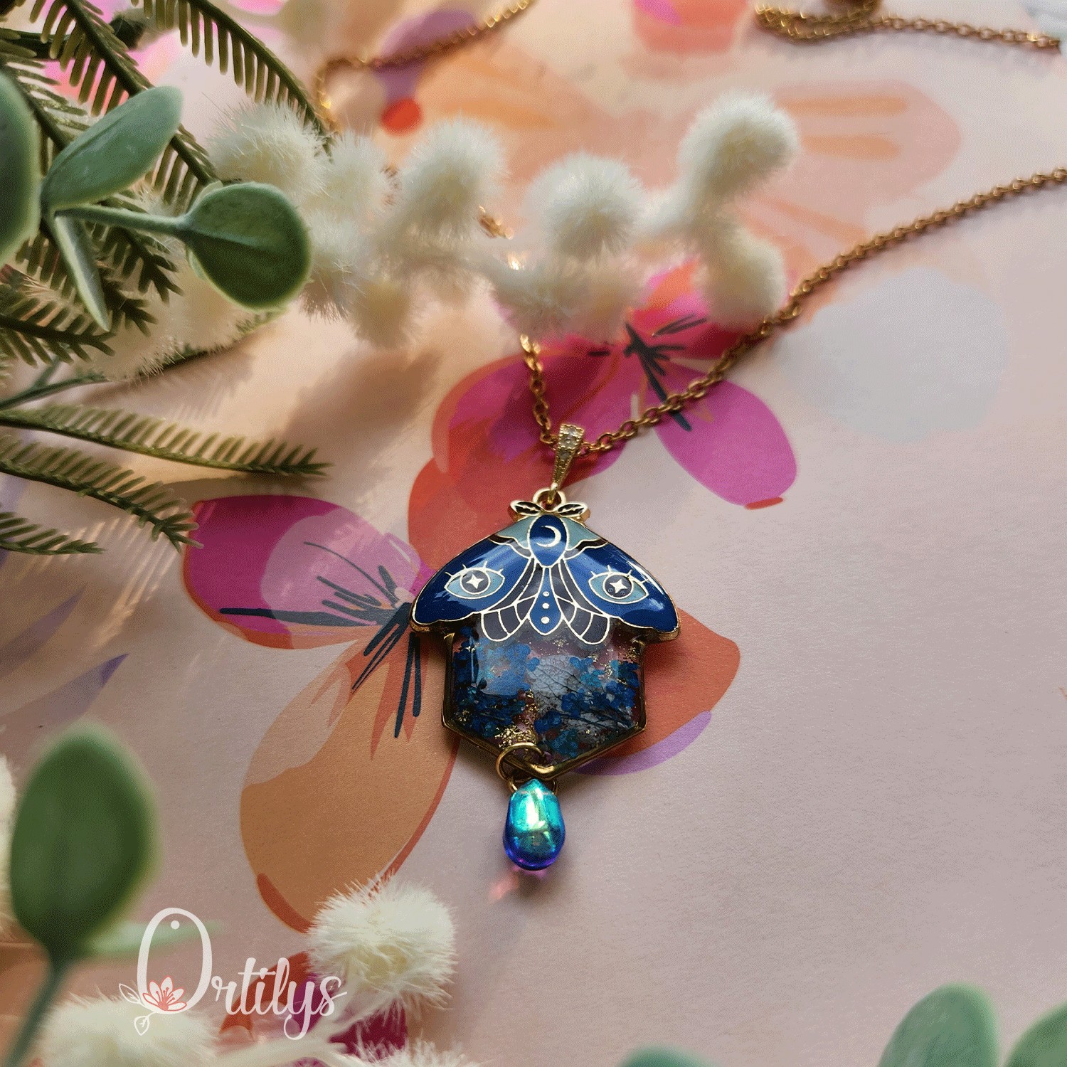 Collection SPHINX 🦋 Collier "MORPHO BLEU" – Image 3